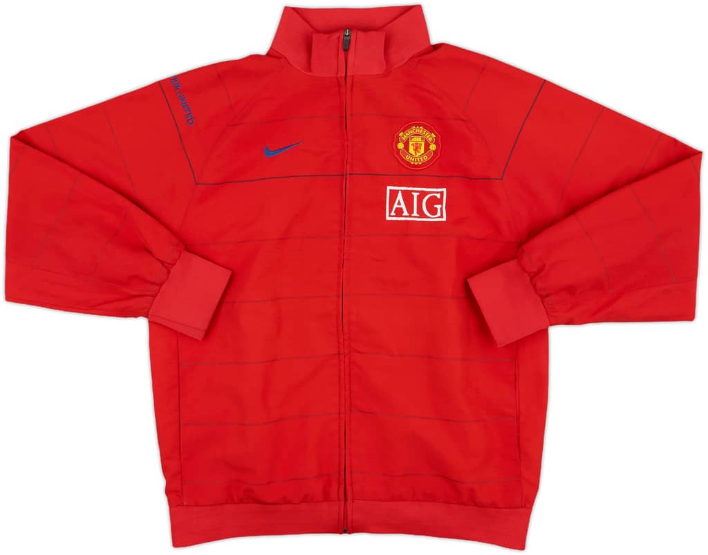 2008-09 Manchester United Nike Track Jacket - 8/10 - (XL.Boys)