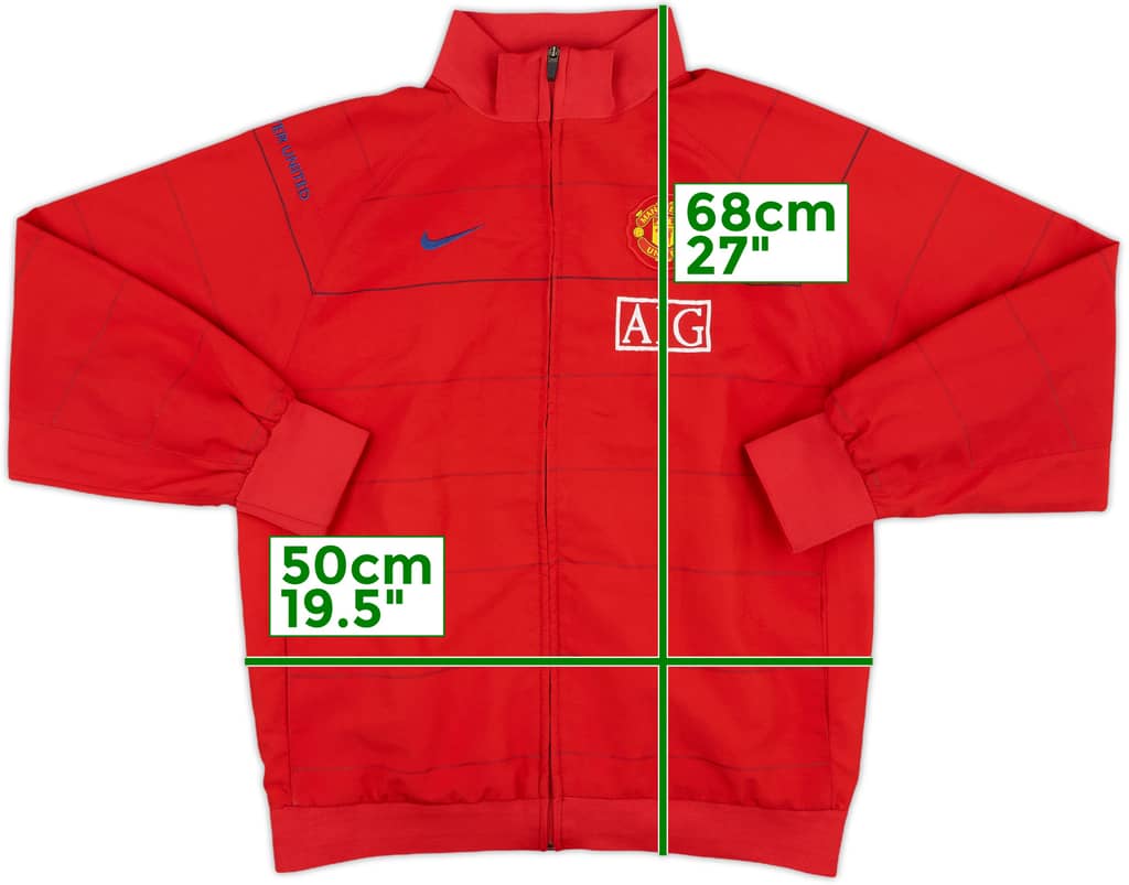 2008-09 Manchester United Nike Track Jacket - 8/10 - (XL.Boys)