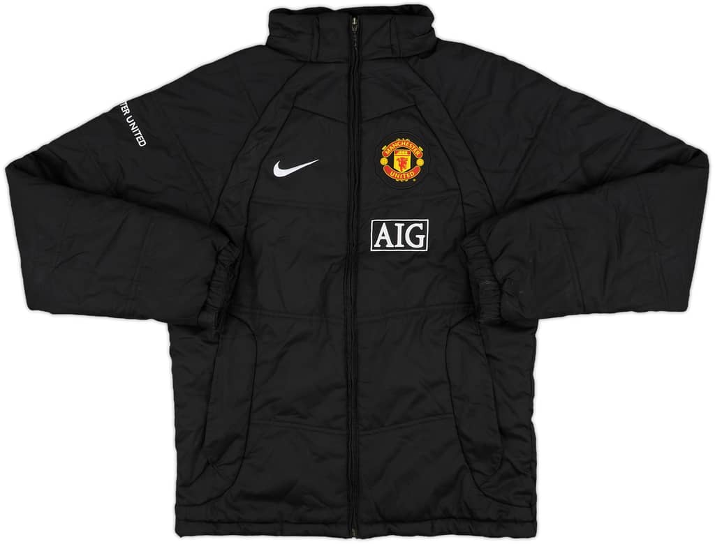 2008-09 Manchester United Nike Padded Bench Coat - 9/10 - (S)