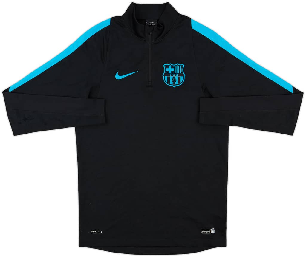 2015-16 Barcelona Nike 1/4 Zip Drill Top - 5/10 - (S)