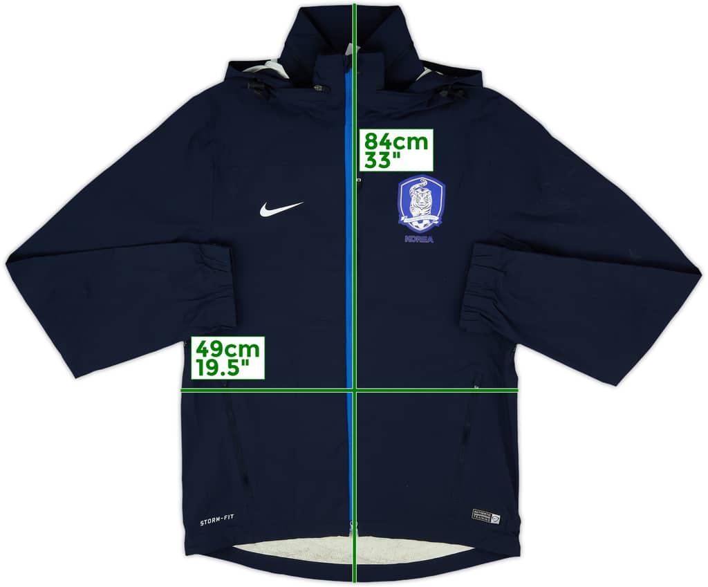 2014-15 South Korea Nike Storm-Fit Hooded Rain Jacket - 8/10 - (S)