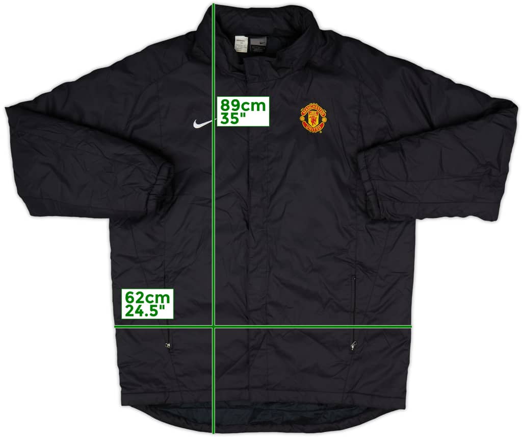 2003-04 Manchester United Nike Padded Bench Coat - 8/10 - (M)