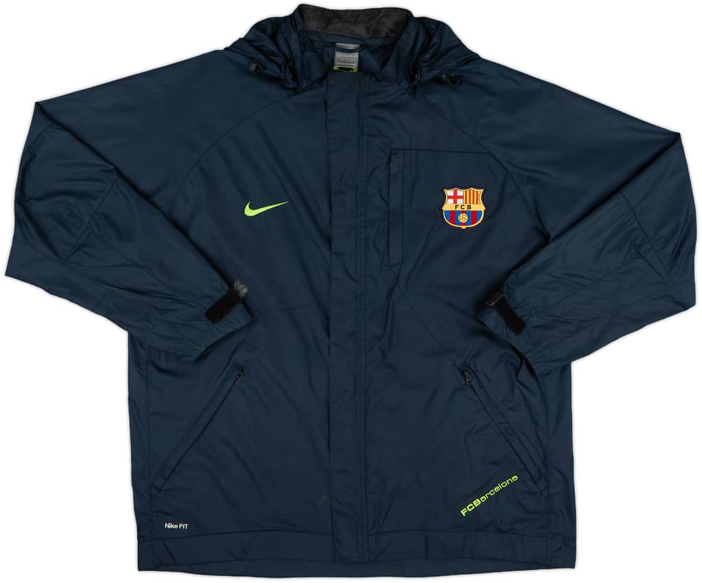 2007-08 Barcelona Nike Hooded Rain Jacket - 6/10 - (L)