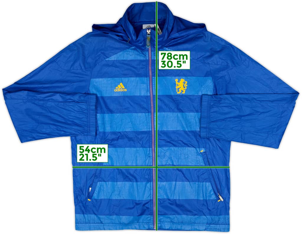 2011-12 Chelsea adidas Hooded Rain Jacket - 7/10 - (XL)