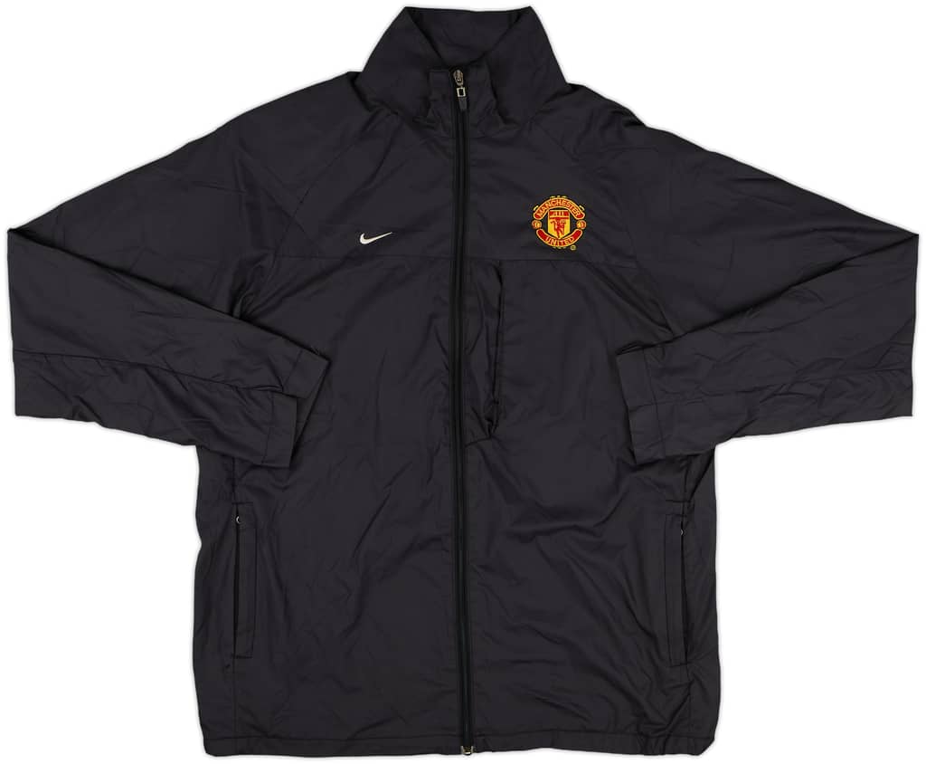 2010-11 Manchester United Nike Hooded Rain Jacket - 7/10 - (XL)