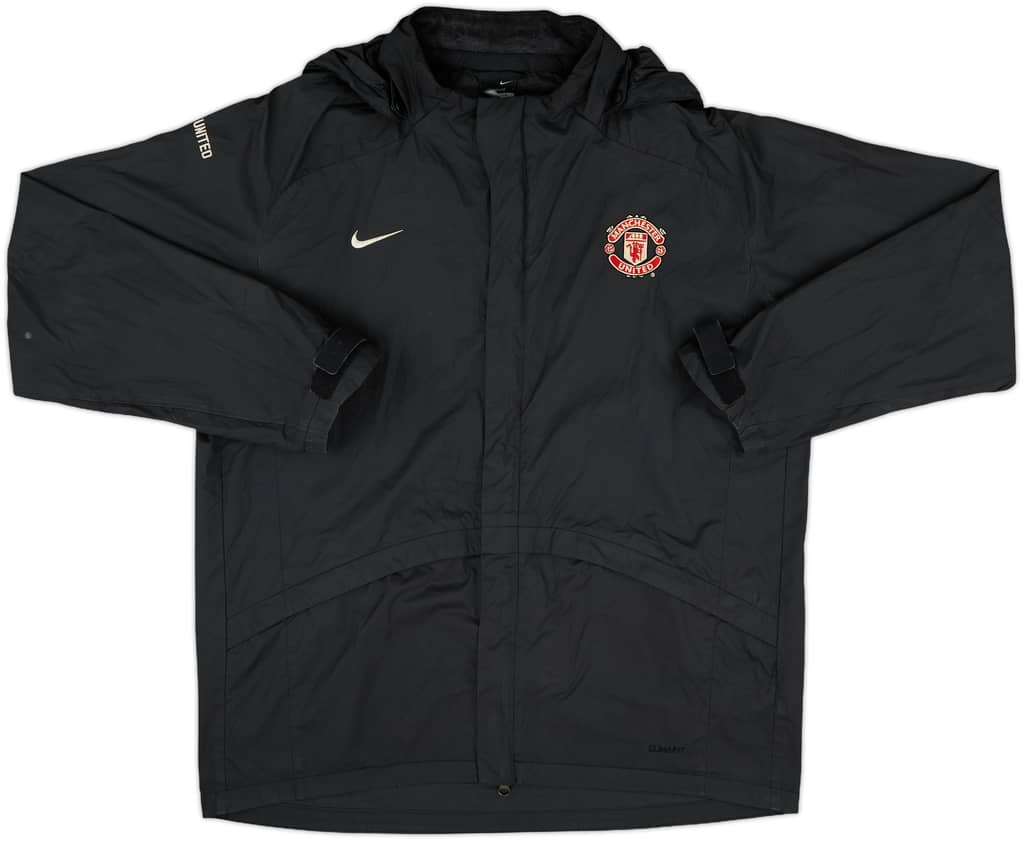 2006-08 Manchester United Nike Hooded Rain Jacket - 8/10 - (M)