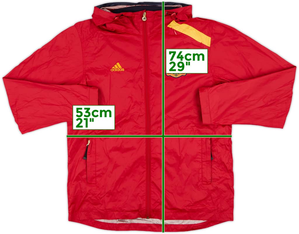 2011-12 Spain adidas Hooded Rain Jacket - 7/10 - (M)