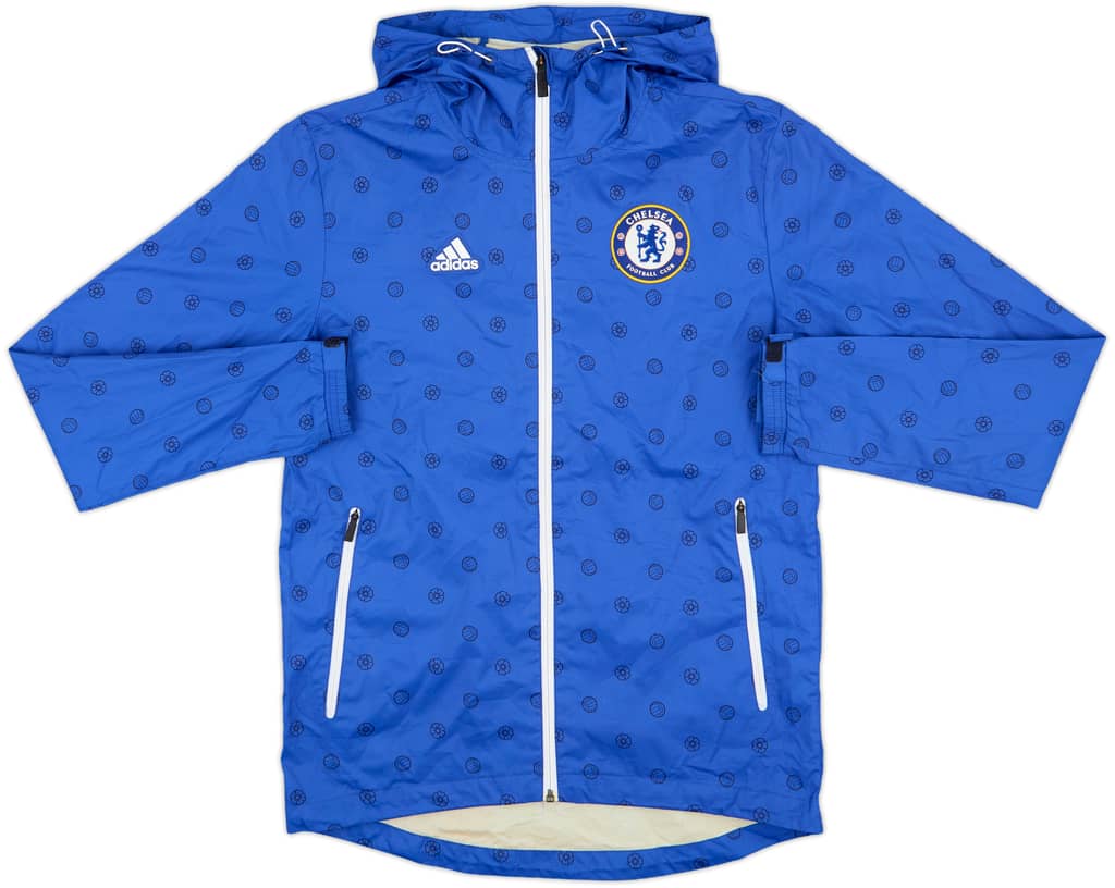 2012-13 Chelsea adidas Hooded Track Jacket - 8/10 - (S)