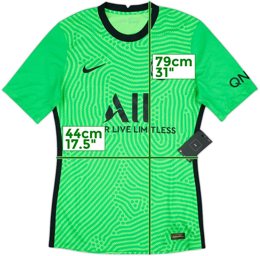 2020-21 Paris Saint-Germain Authentic GK S/S Shirt (M)