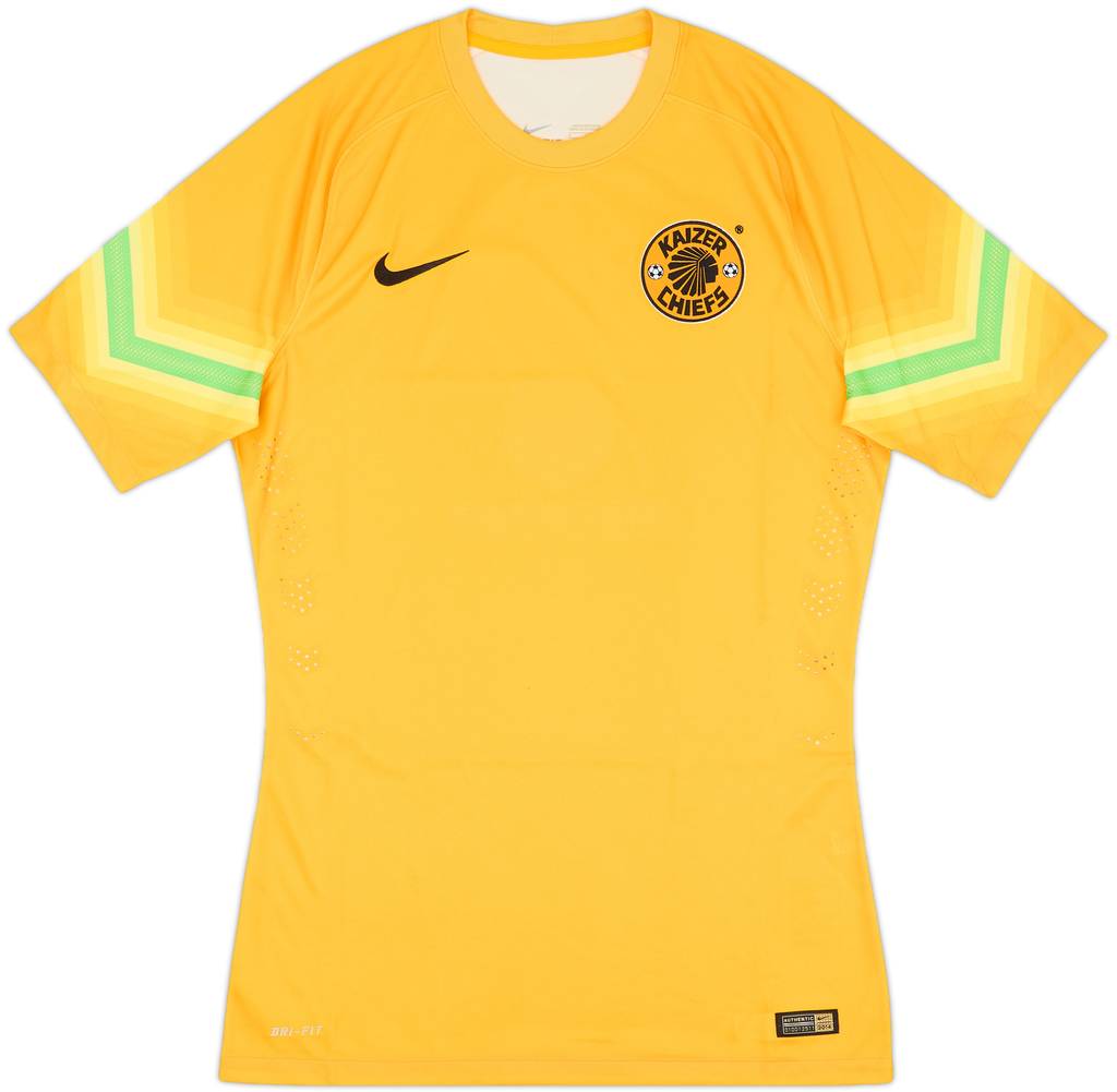 2014-15 Kaizer Chiefs Player Issue GK S/S Shirt - 3/10 - (M)