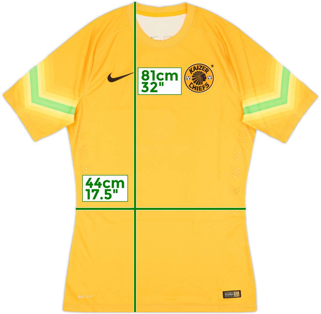 2014-15 Kaizer Chiefs Player Issue GK S/S Shirt - 3/10 - (M)
