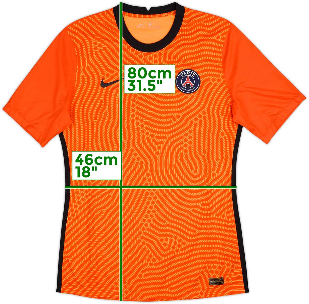 2020-21 Paris Saint-Germain Authentic GK S/S Shirt - 10/10 - (L)