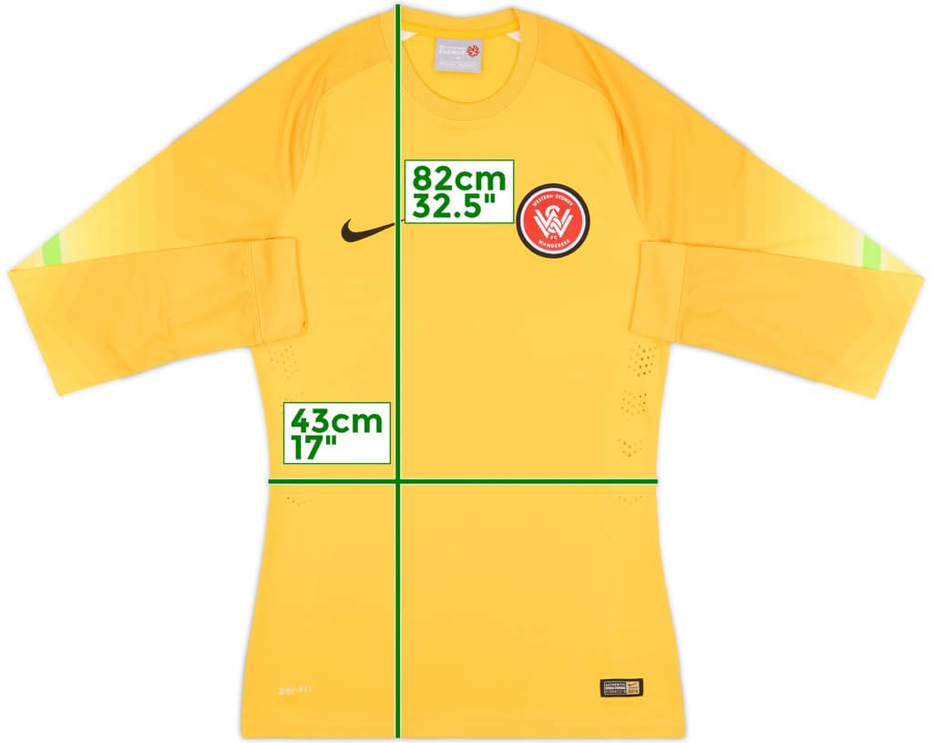 2014-15 Western Sydney Wanderers Authentic GK Shirt - 8/10 - (M)