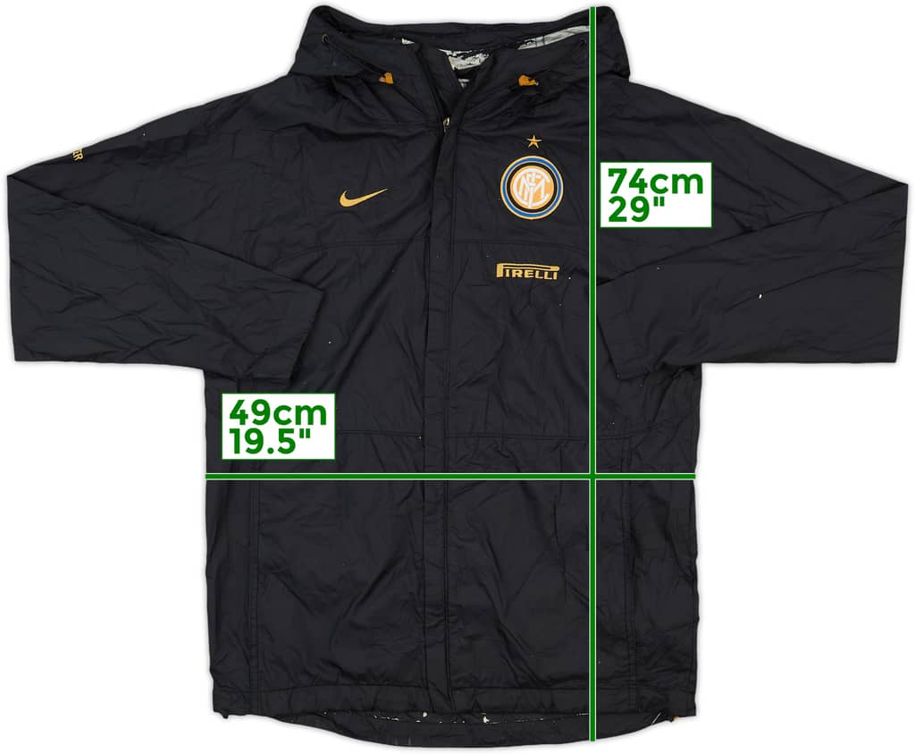 2008-09 Inter Milan Nike Hooded Rain Jacket - 5/10 - (S)