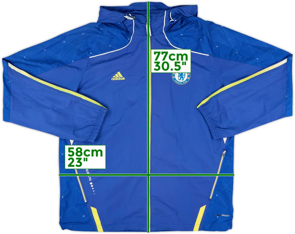 2010-11 Chelsea adidas Hooded Track Jacket - 7/10 - (L)