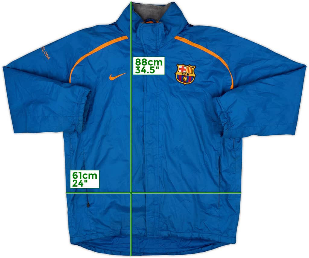2004-05 Barcelona Nike Padded Bench Coat - 7/10 - (L)