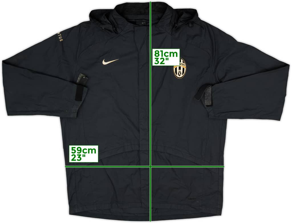 2004-05 Juventus Nike Hooded Rain Jacket - 7/10 - (L)