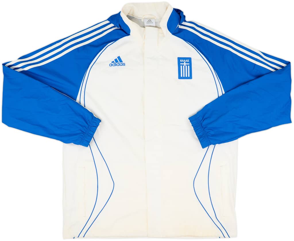 2005-06 Greece adidas Hooded Rain Coat - 5/10 - (L)