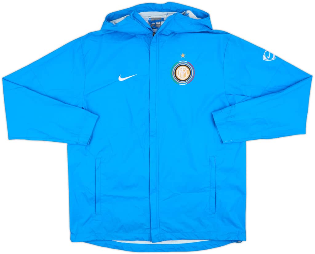 2009-10 Inter Milan Nike Hooded Rain Jacket - 4/10 - (M)