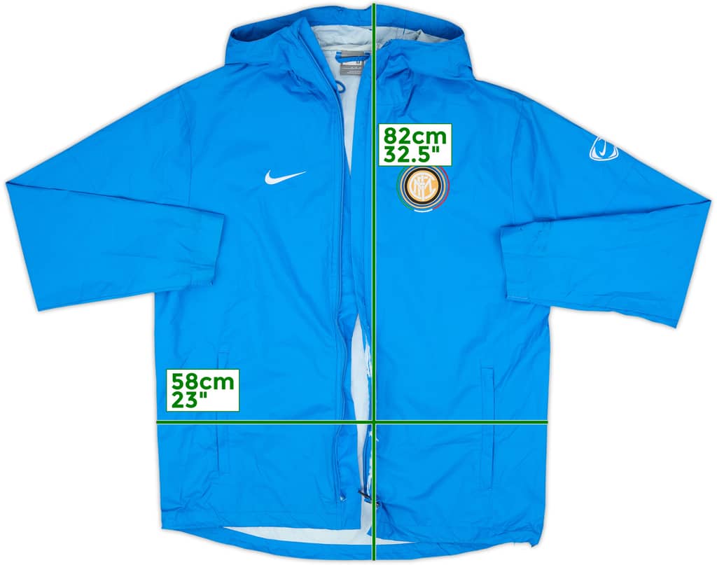 2009-10 Inter Milan Nike Hooded Rain Jacket - 4/10 - (M)
