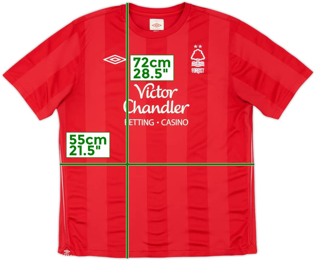 2010-11 Nottingham Forest Home Shirt - 6/10 - (L)