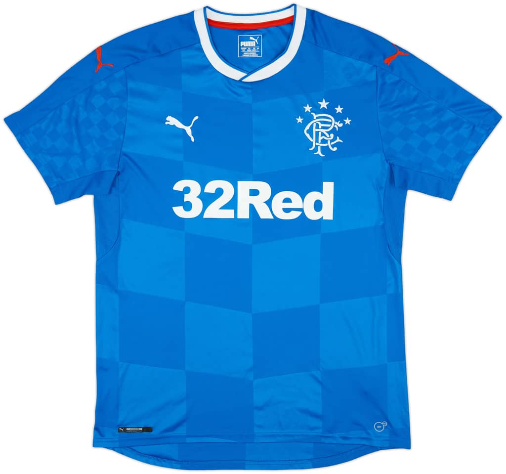 2016-18 Rangers Home Shirt - 8/10 - (L)