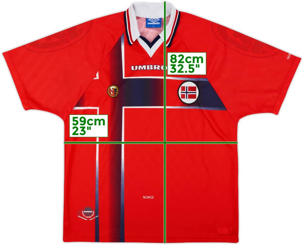1996-97 Norway Home Shirt - 8/10 - (XL)