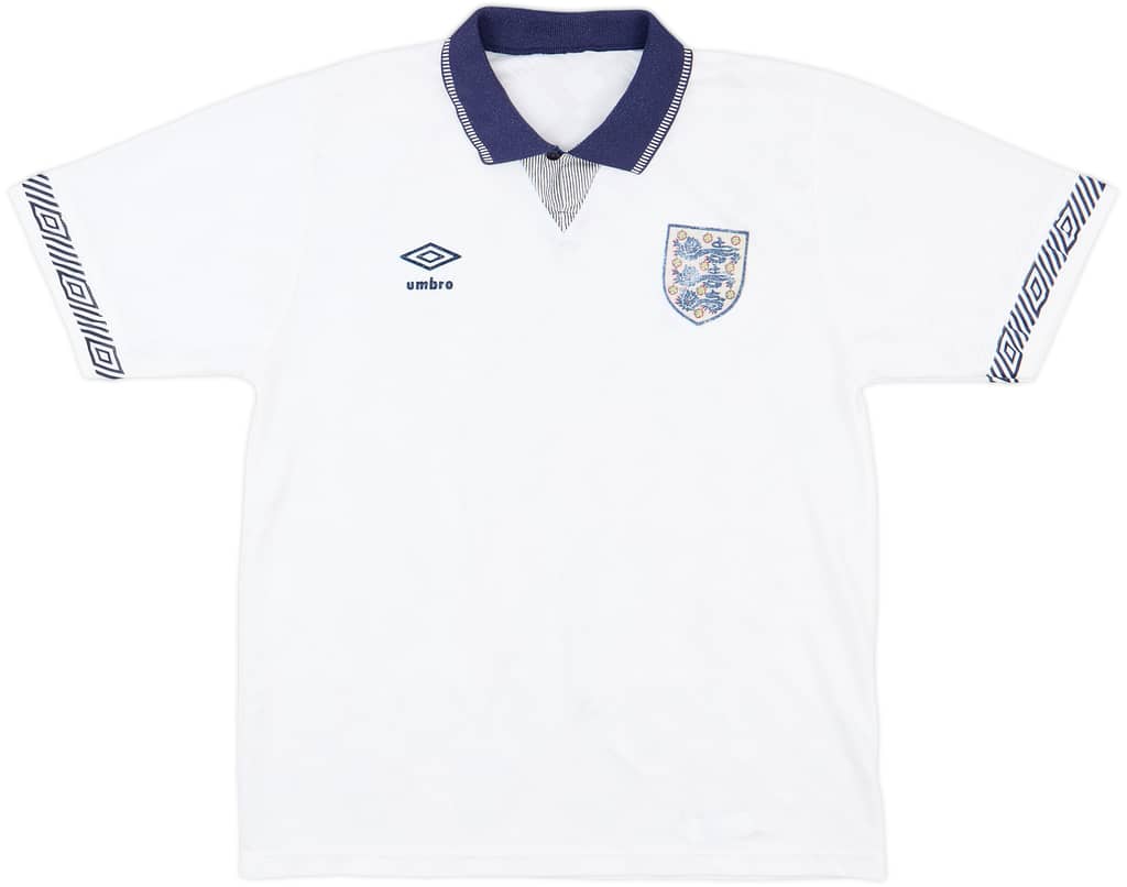 1990-92 England Home Shirt - 5/10 - (L)
