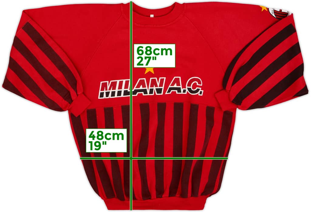 1990-91 AC Milan Le Felpe Dei Grandi Sweat Top - 8/10 - (S)