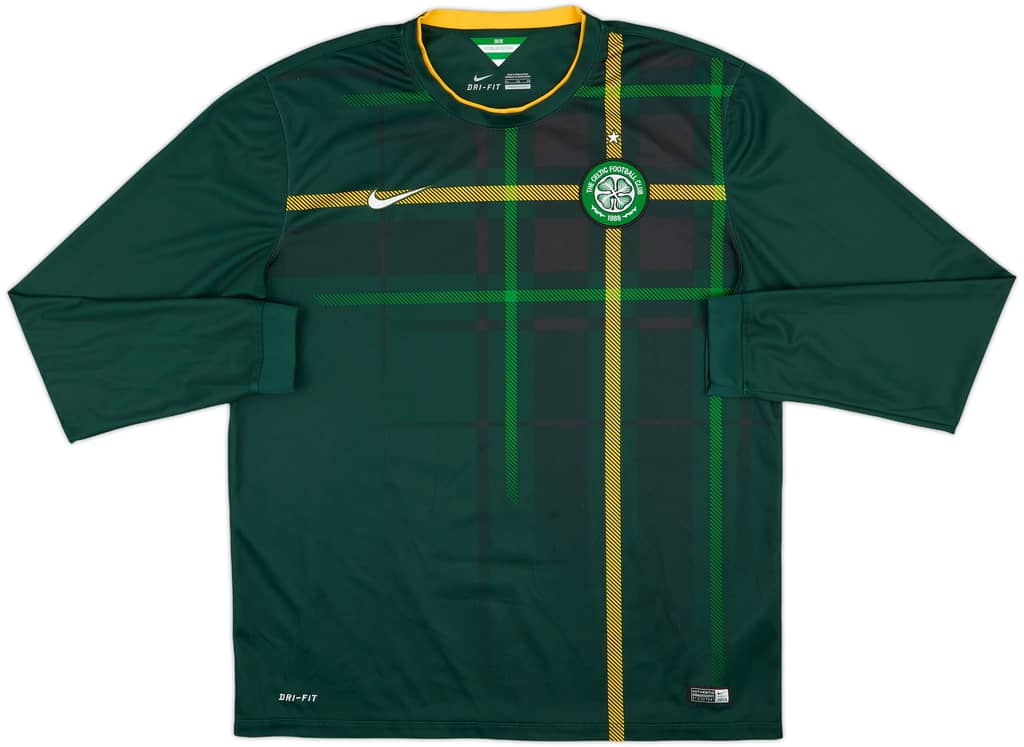 2014-15 Celtic Away L/S Shirt - 9/10 - (XL)