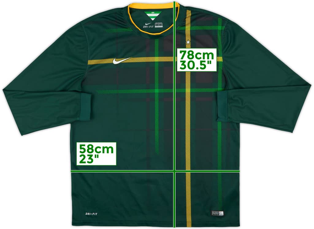 2014-15 Celtic Away L/S Shirt - 9/10 - (XL)
