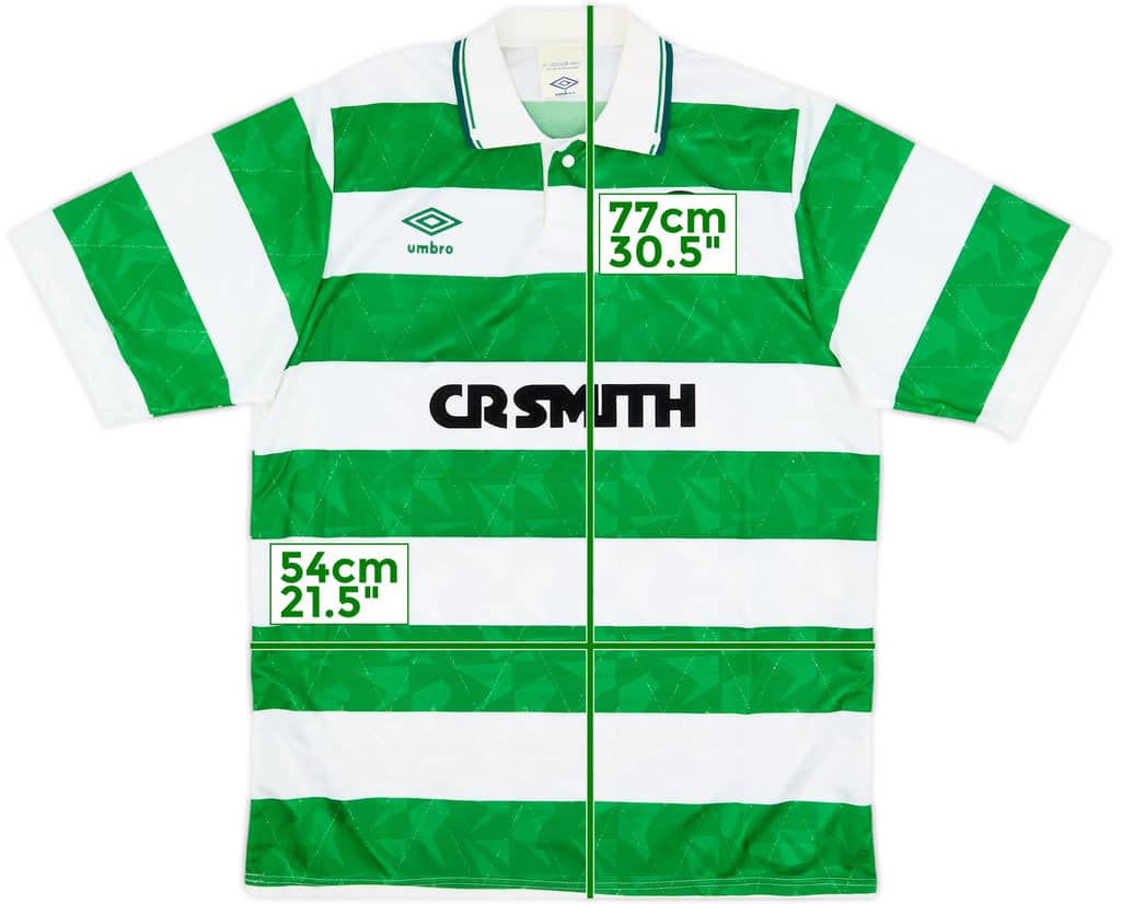 1989-91 Celtic Home Shirt - 8/10 - (M)