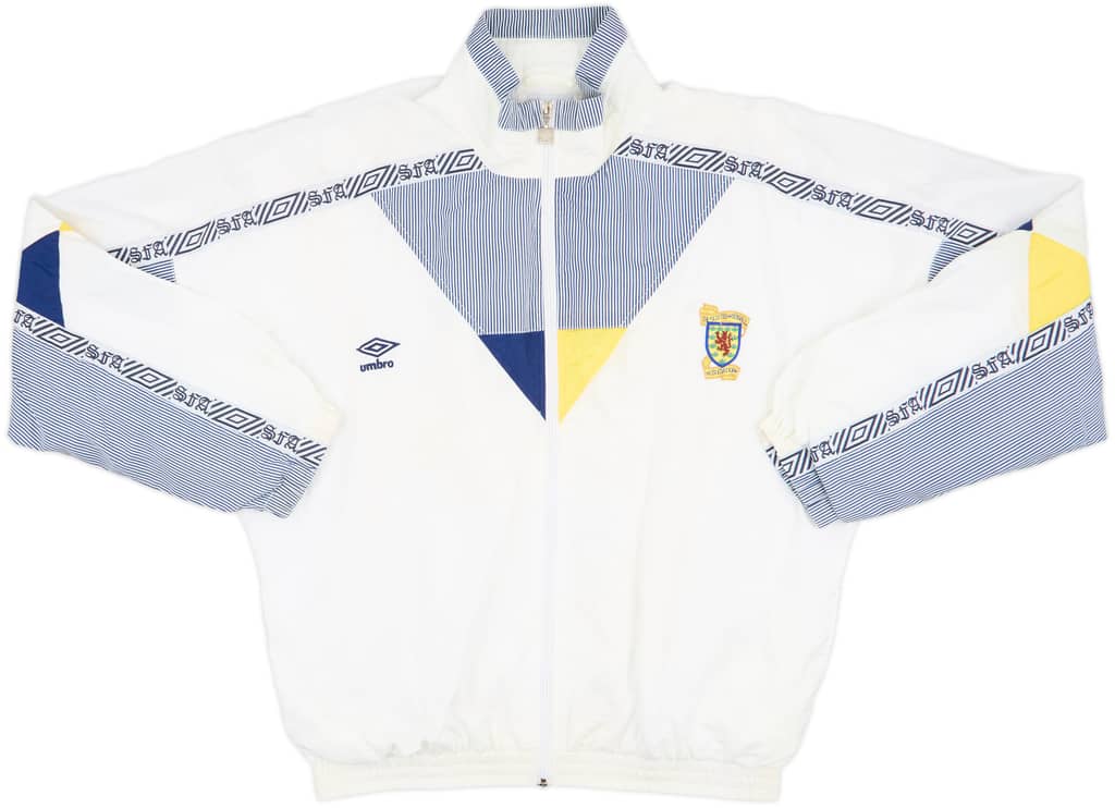 1990-92 Scotland Umbro Track Jacket - 8/10 - (M)