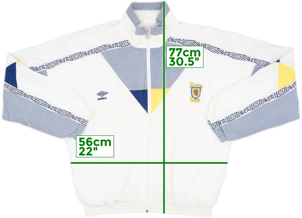 1990-92 Scotland Umbro Track Jacket - 8/10 - (M)