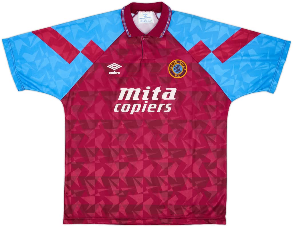 1990-92 Aston Villa Home Shirt - 10/10 - (XL)