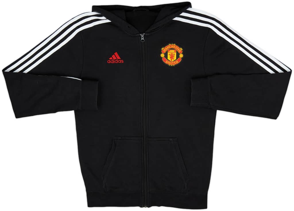 2015-16 Manchester United adidas Hooded Track Jacket - 6/10 - (S)
