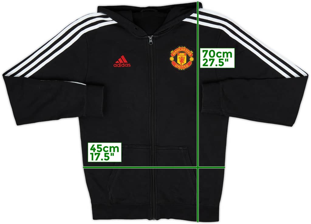 2015-16 Manchester United adidas Hooded Track Jacket - 6/10 - (S)