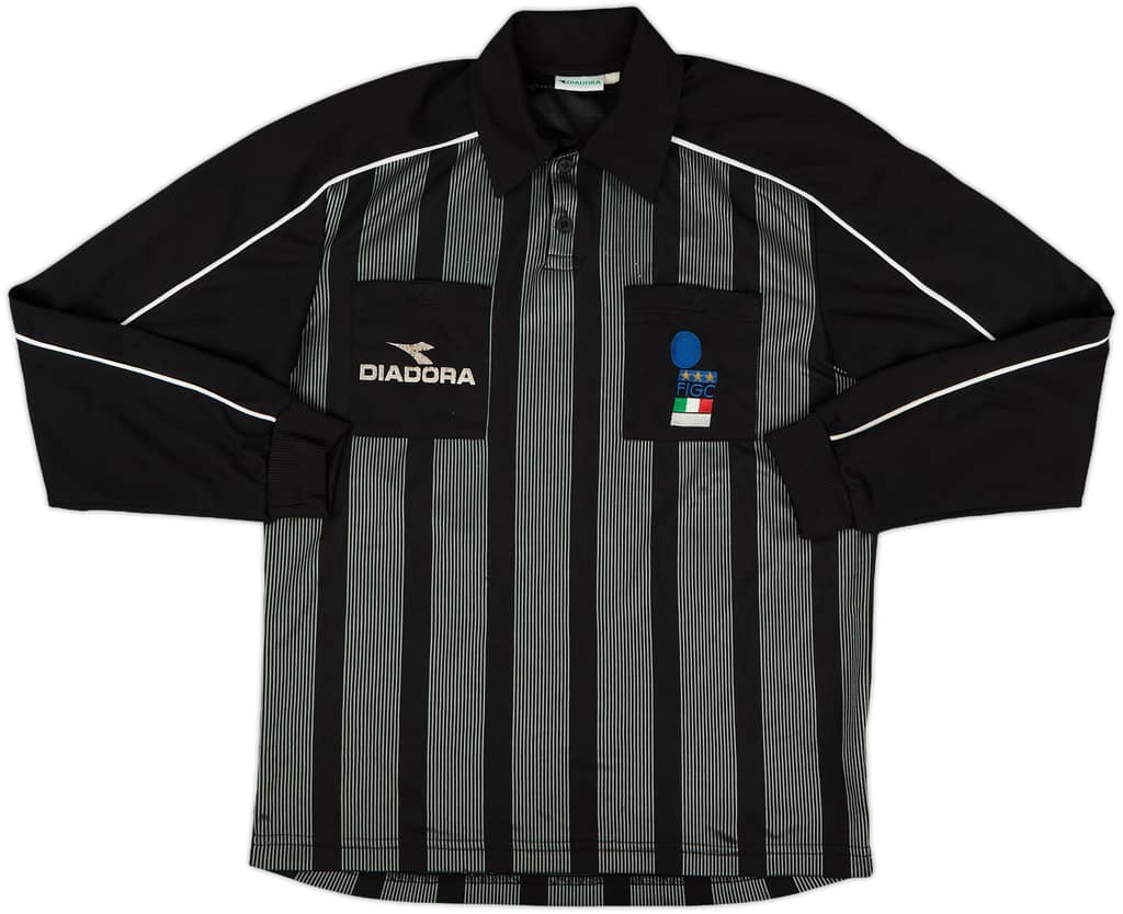 1999-00 Italy Diadora Referee L/S Shirt - 7/10 - (L)