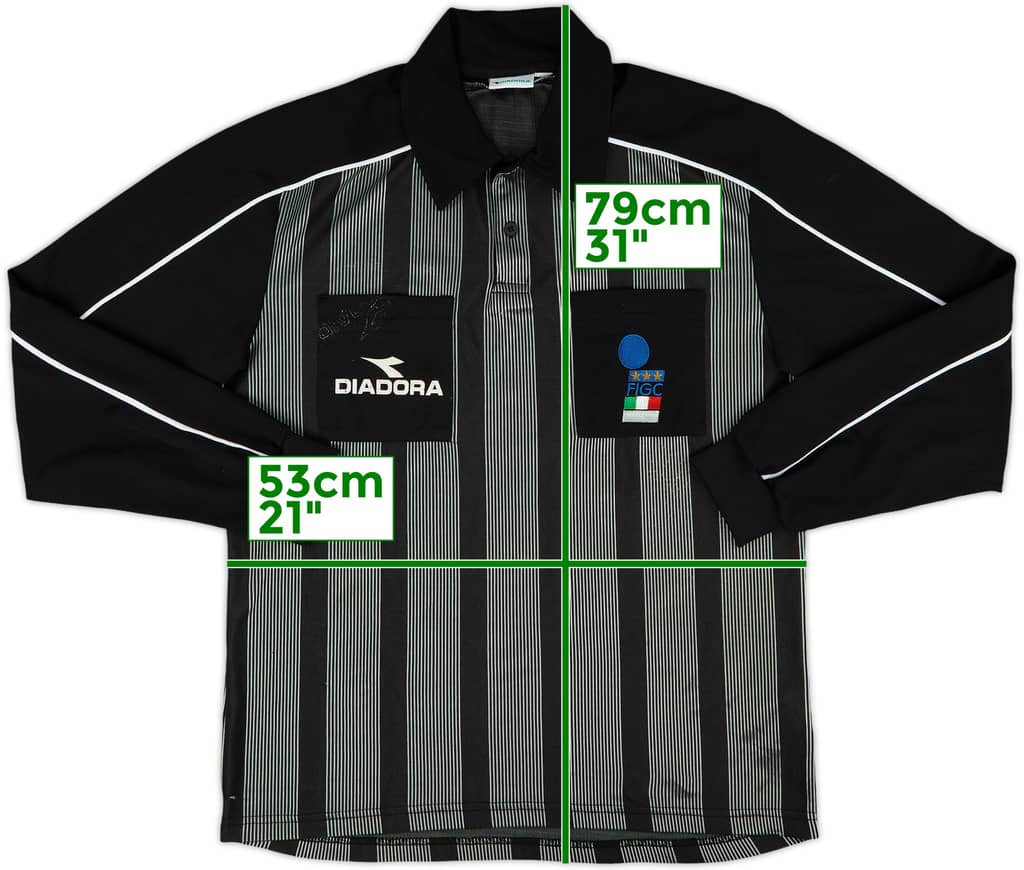 1990s Italy FIGC Diadora Referee L/S Shirt - 6/10 - (L)