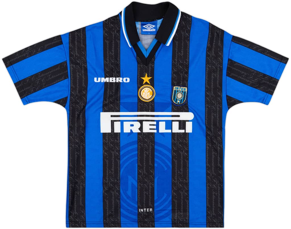 1997-98 Inter Milan Home Shirt - 9/10 - (Y)