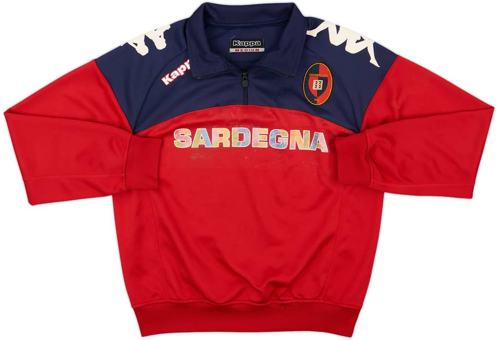 2012-13 Cagliari Kappa 1/4 Zip Drill Top - 4/10 - (M)