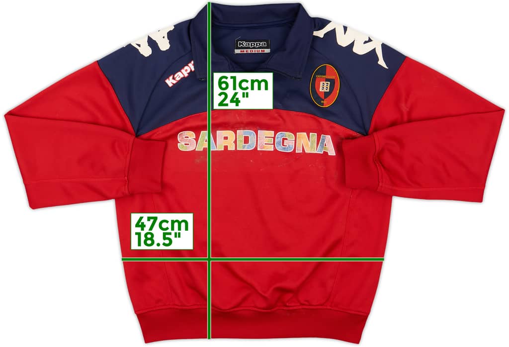 2012-13 Cagliari Kappa 1/4 Zip Drill Top - 4/10 - (M)