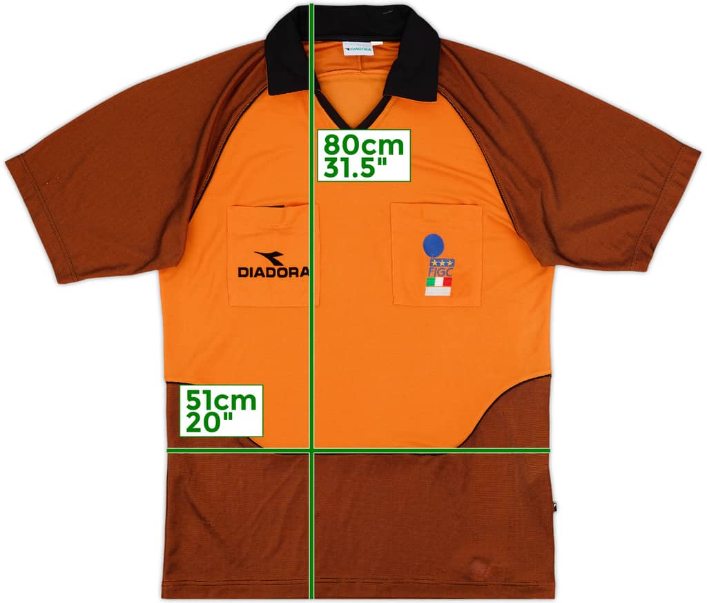 1999-00 Italy Diadora Referee Shirt - 9/10 - (L)