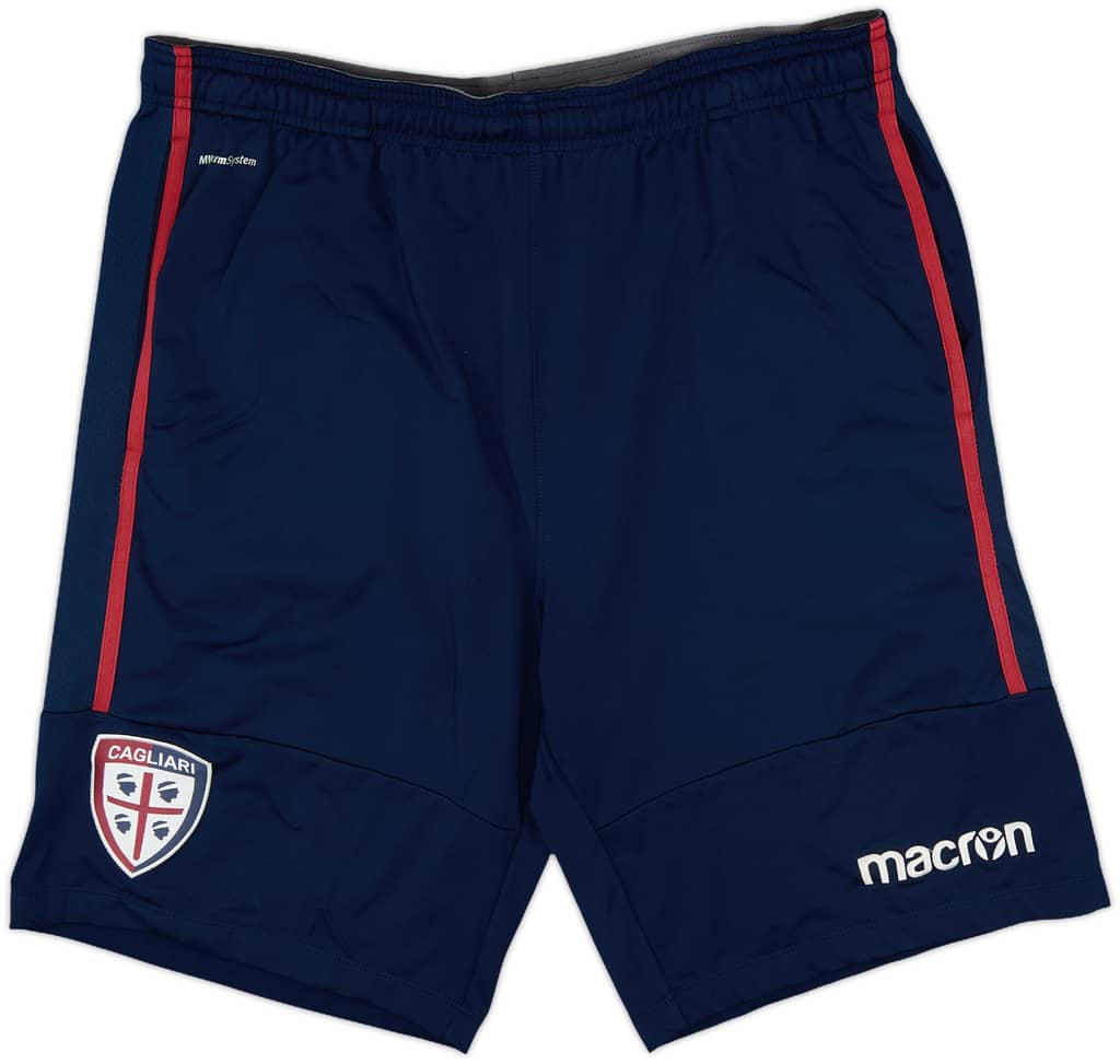2016-17 Cagliari Macron Leisure Shorts - 9/10 - (XL)