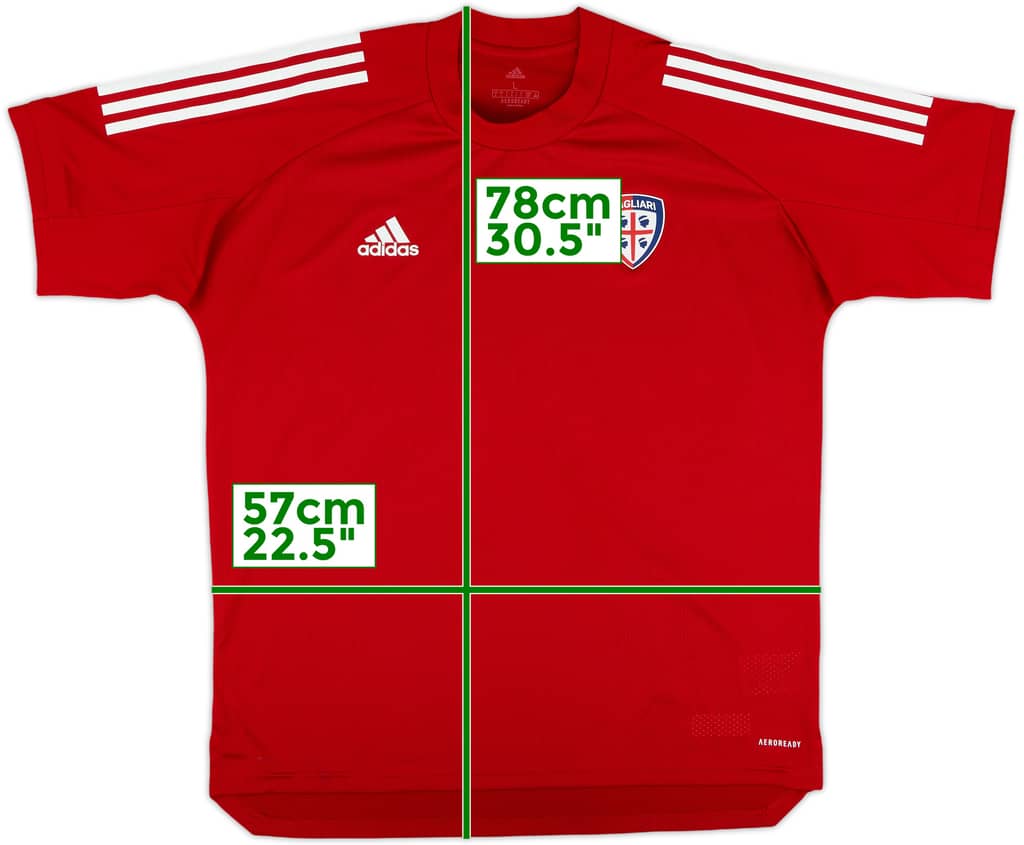 2020-21 Cagliari adidas Training Shirt - 7/10 - (L)