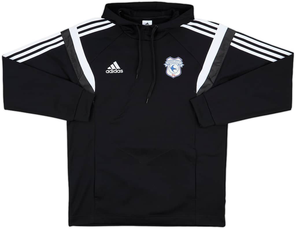 2015-16 Cardiff City adidas Hooded Sweat Top - 8/10 - (L)