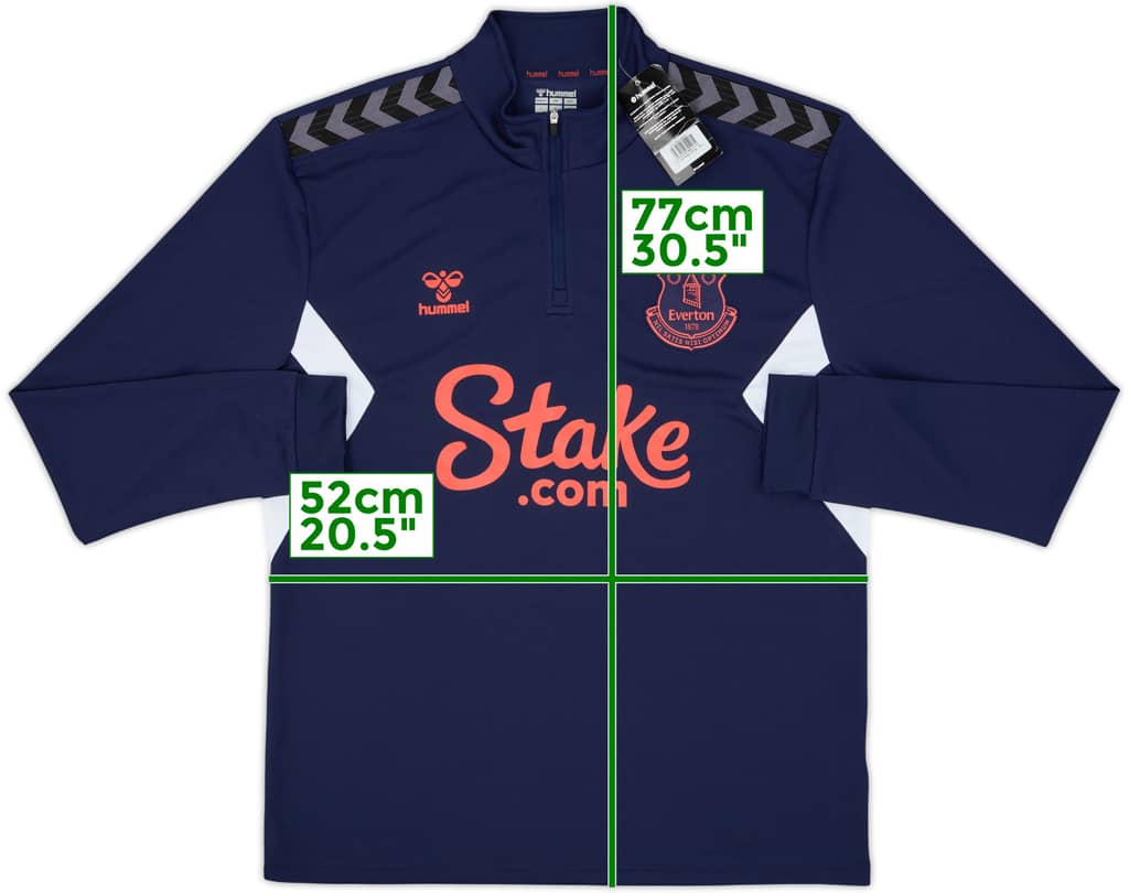 2023-24 Everton Hummel 1/4 Zip Drill Top (L)