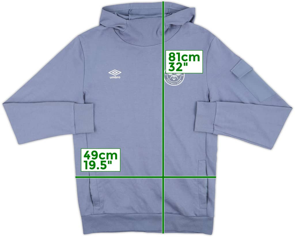 2019-20 Brentford Umbro Hooded Sweat Top - 9/10 - (M)