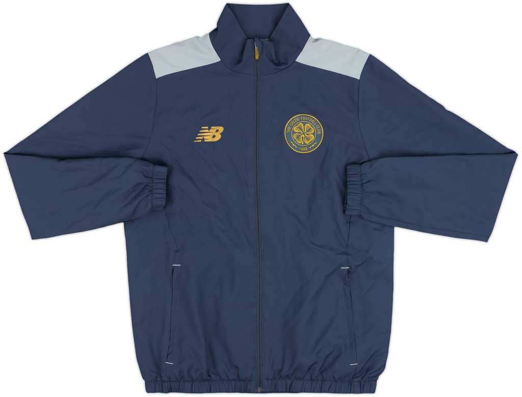 2017-18 Celtic New Balance Hooded Track Jacket - 9/10 - (S)