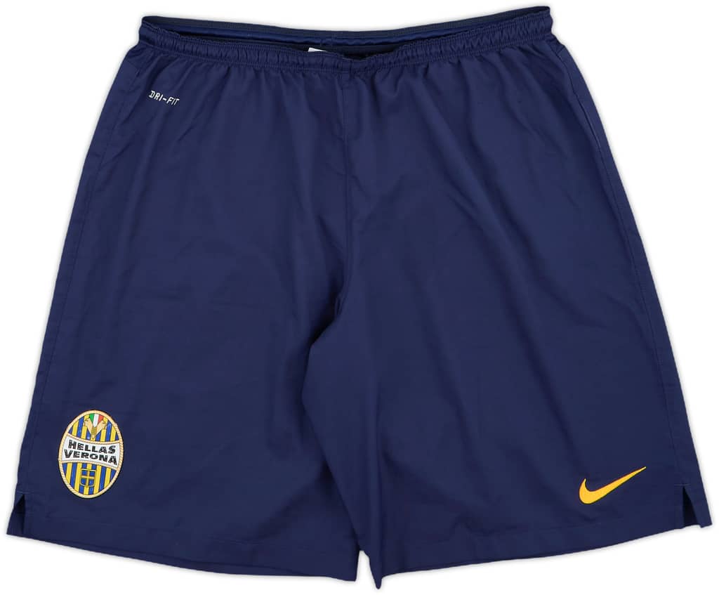 2014-15 Hellas Verona Home Shorts - 9/10 - (L)